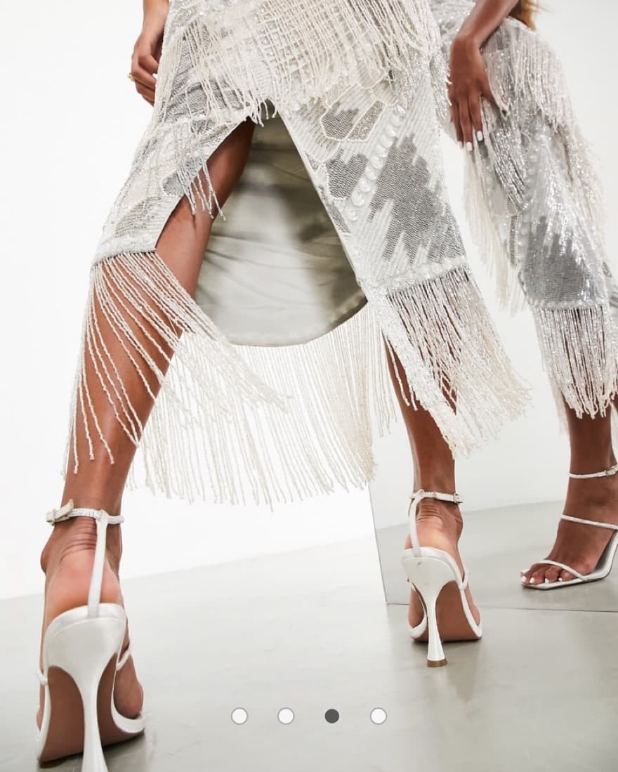 Glamorous Sequin Fringe Maxi Dress - Image 4