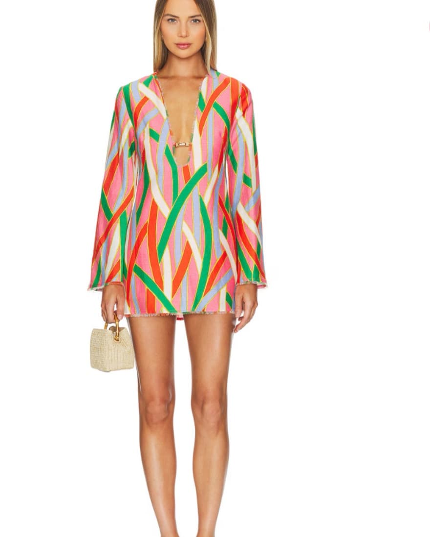 Cult Gaia Aniya Dress in Vintage Stripe - Image 2