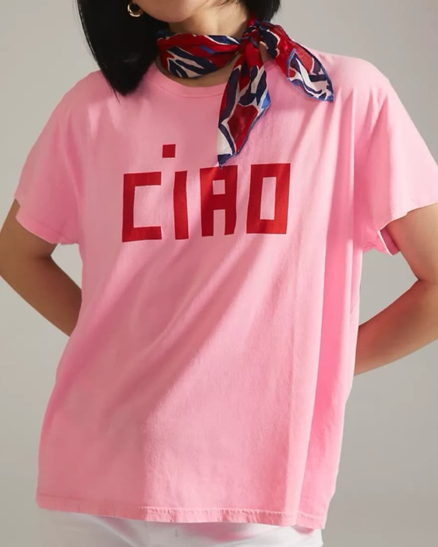 Clare V Ciao Petit Graphic Tee - Image 1