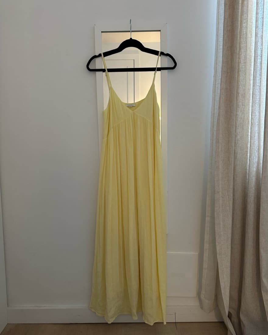 Flowy Yellow Maxi Dress - Image 3