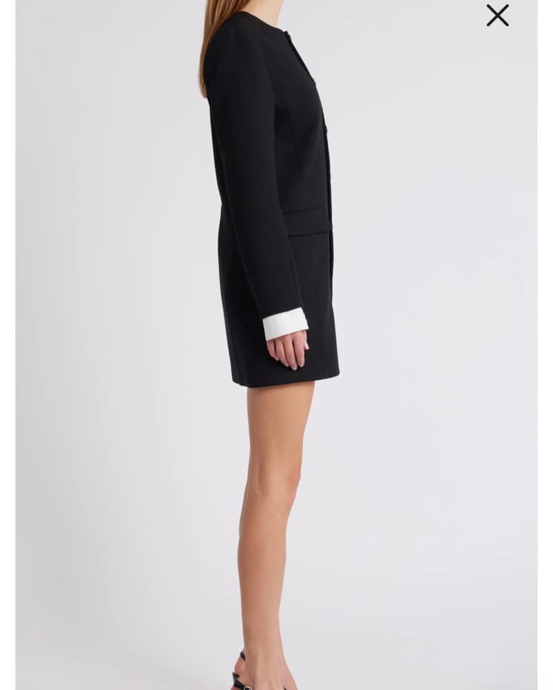 Frame Mixed Meed Long Sleeve Dress - Image 2