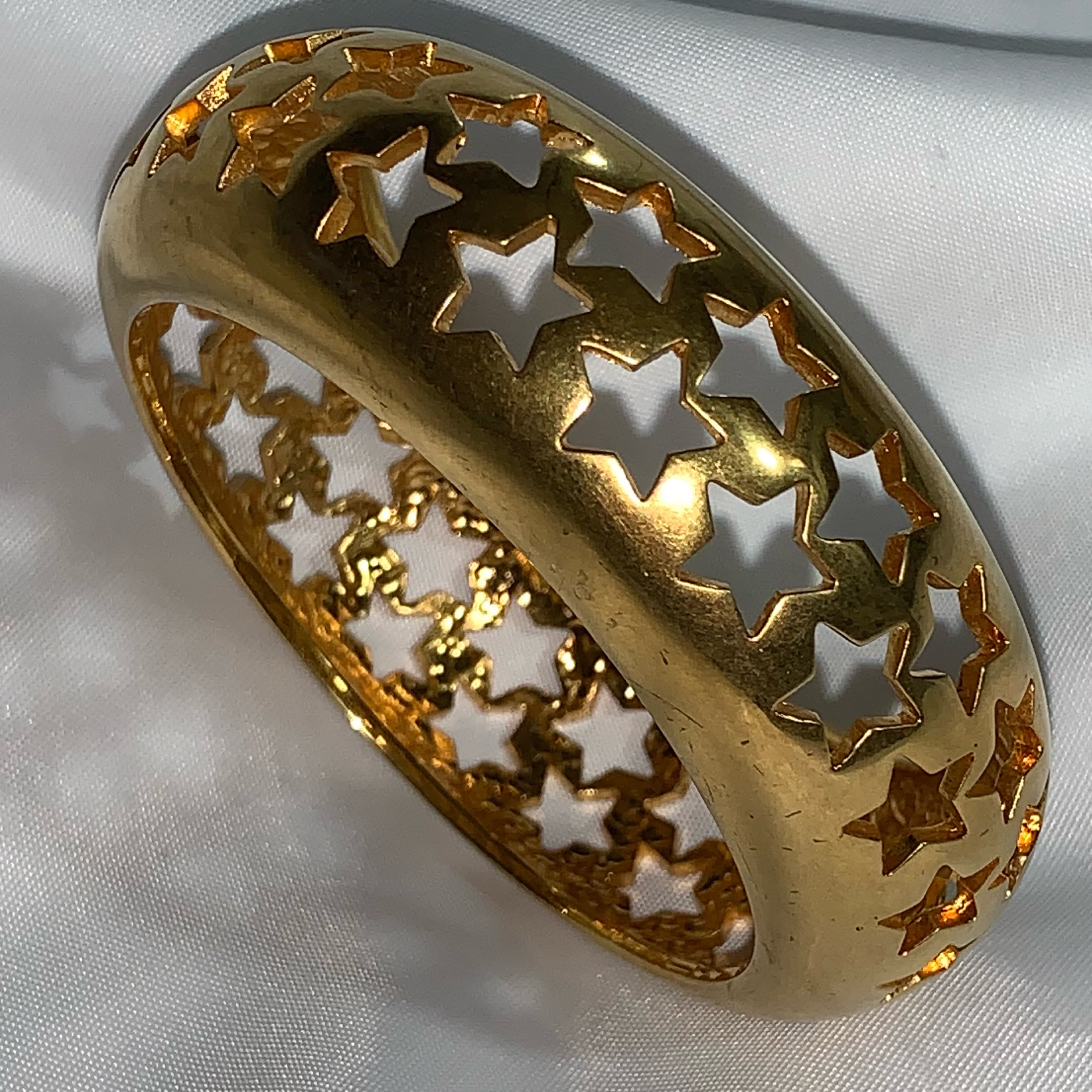 SAINT LAURENT 14k plate STAR cuff - Image 2