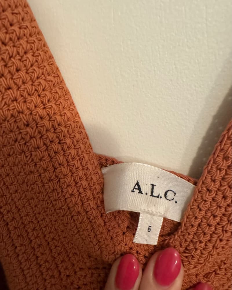 A.L.C Crochet Midi Dress - Image 3