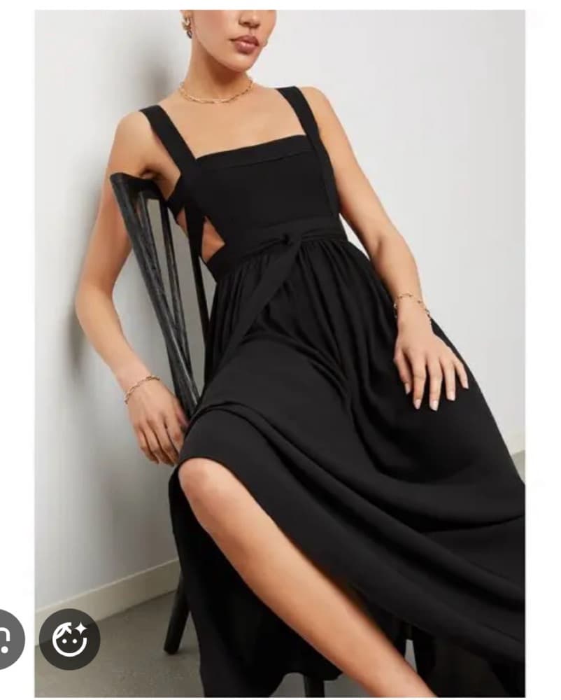 Matteau Bandage Wrap Black Maxi Dress - Image 2
