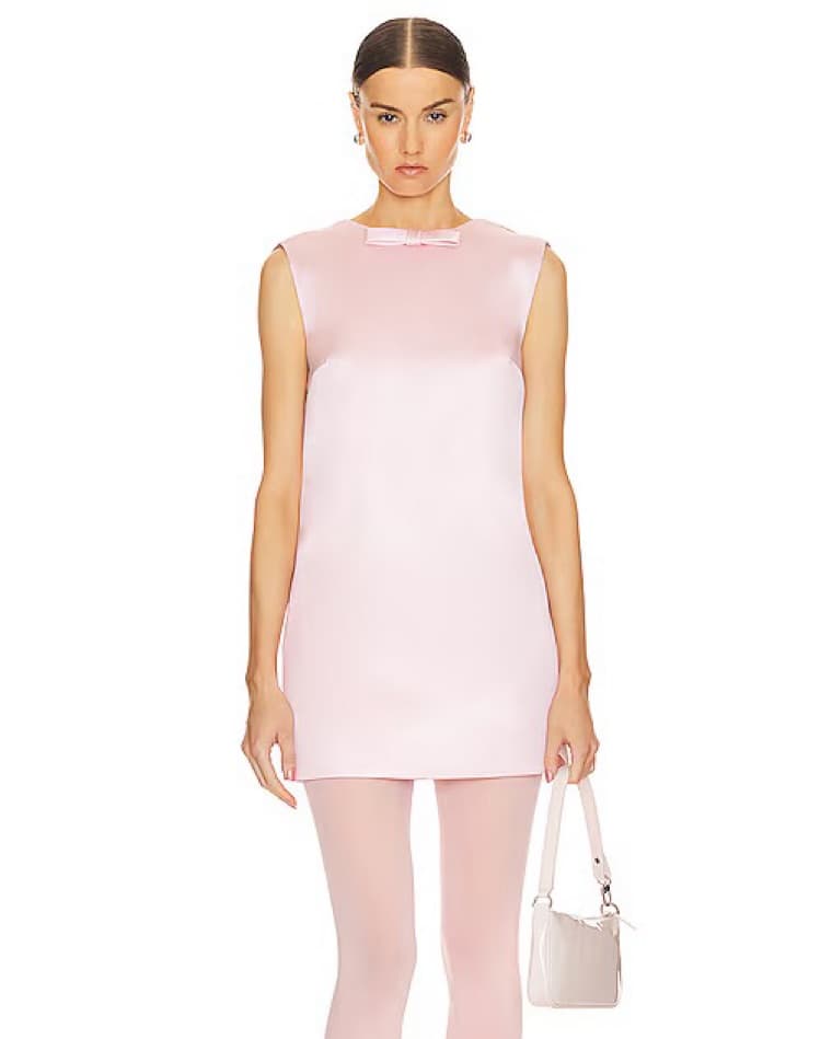 Helsa Satin Bow Dress - Image 2