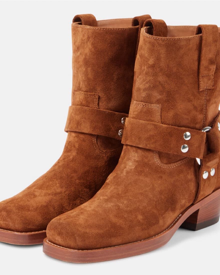 (Brand New) Roxy 45 suede biker boots - Image 1