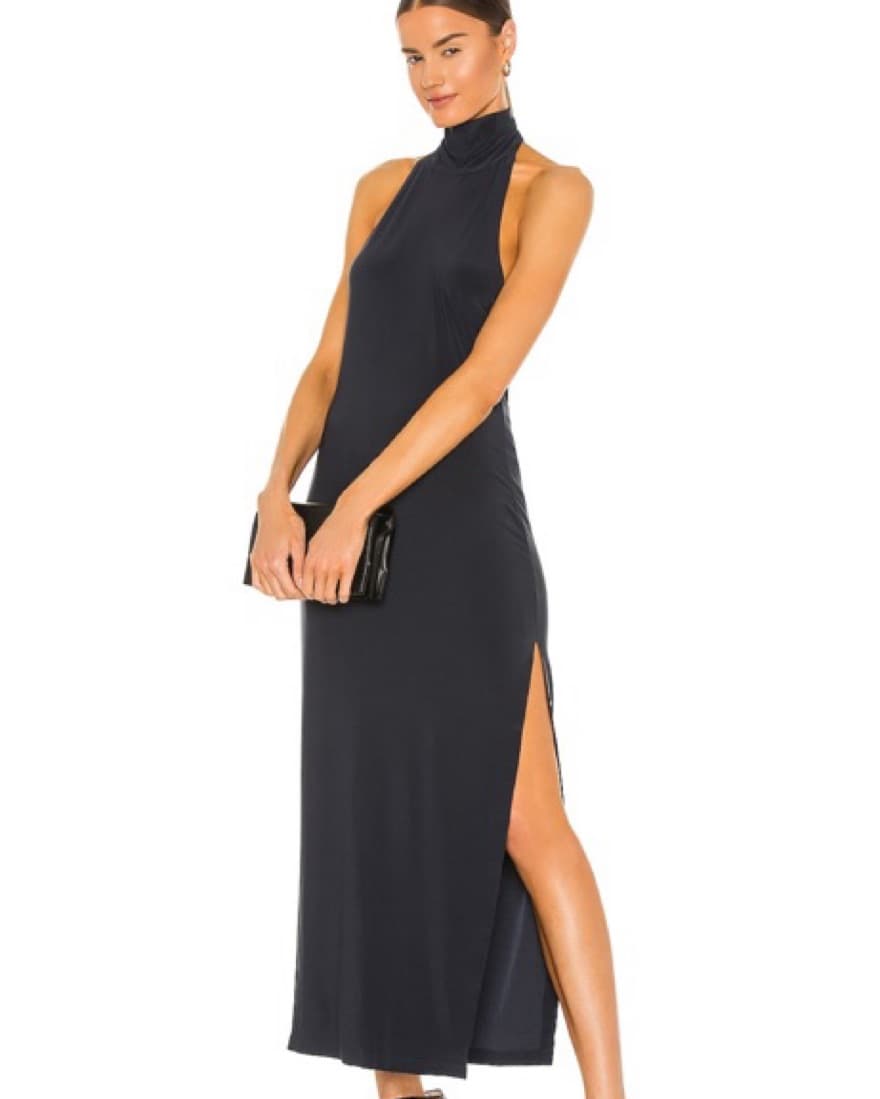 Halter Turtle Side Slit Gown  - Image 1