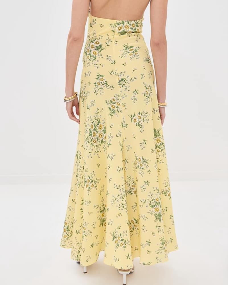 Rodarte Silk Floral Yellow Daisy Dress - Image 5