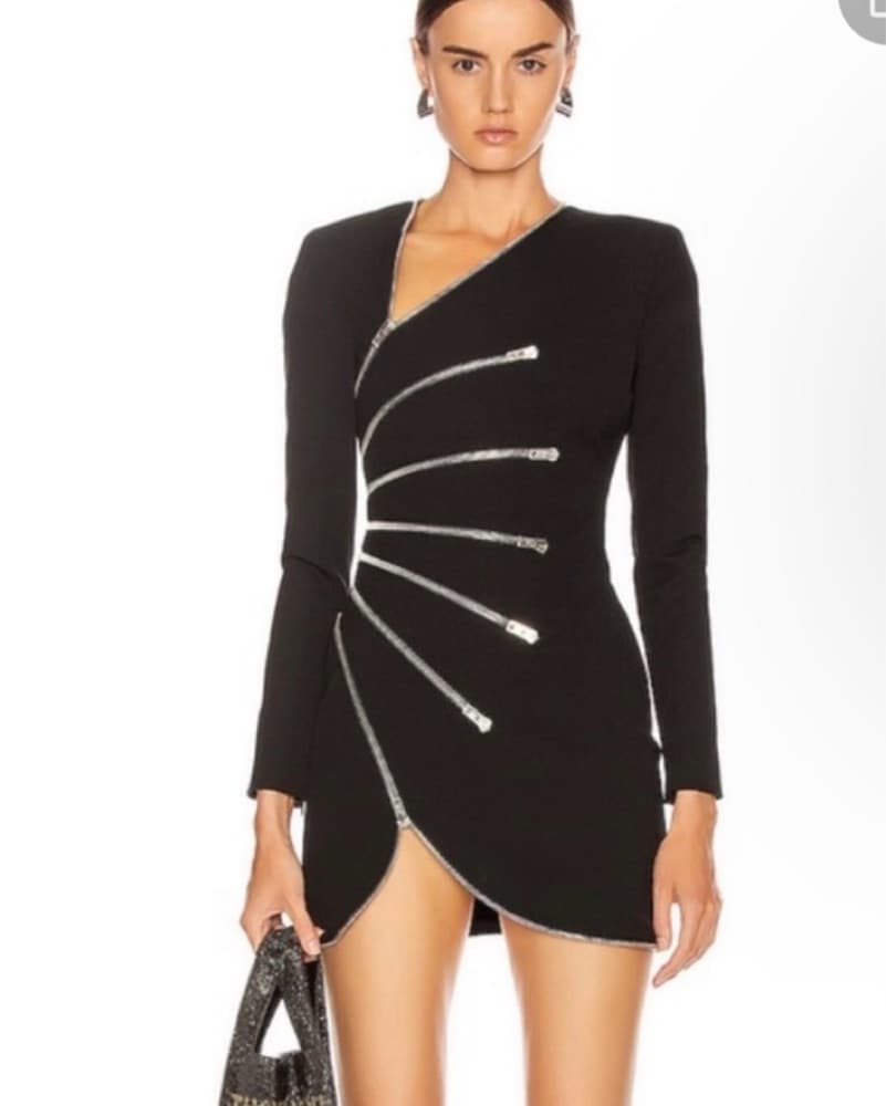 Alexander Wang Sunburst Zipper Dress - Image 3