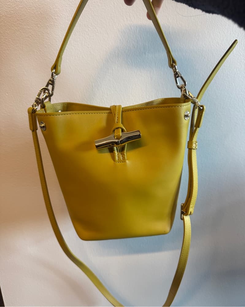 Longchamp Leather Bucket Bag  - Image 6
