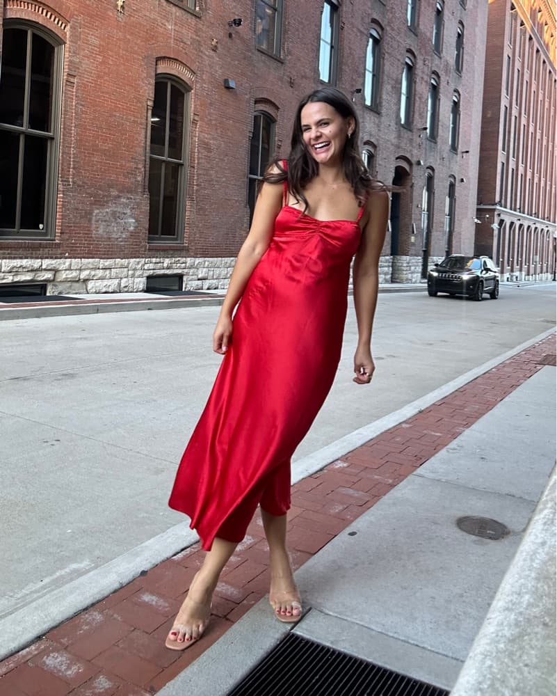 Red Slip Dress  - Image 1
