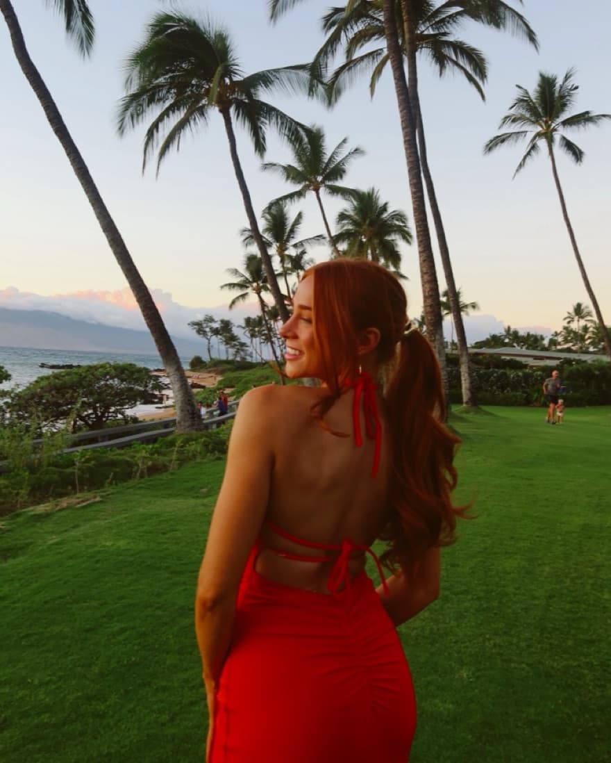 Radiant Red Halter Maxi Dress - Image 3
