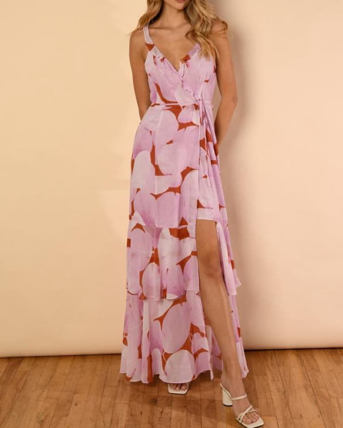 Hutch Floral Wrap Dress - Image 2