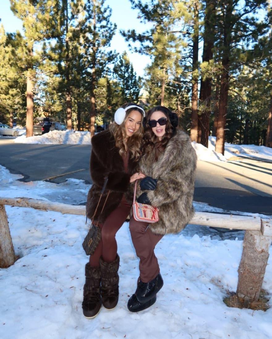 Zara Brown Fur Coat - Image 4