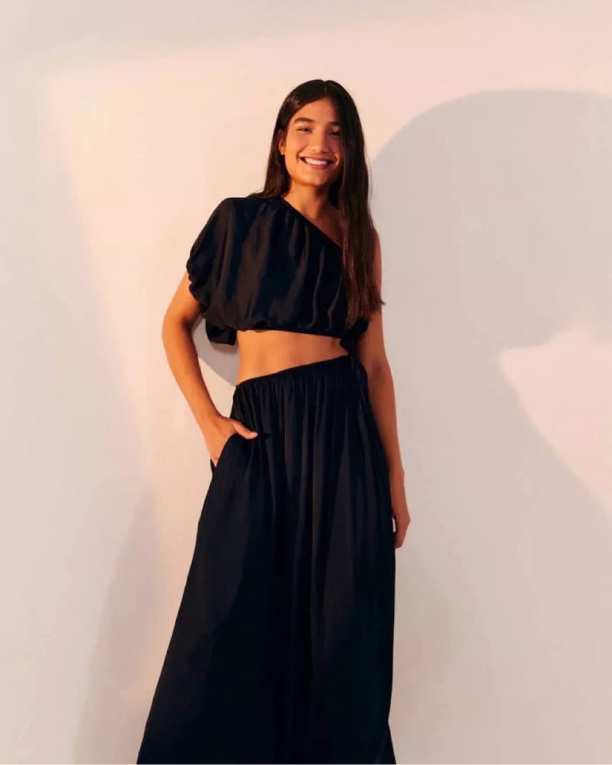 Farm Rio One Shoulder Cutout Maxi Dress - Image 1