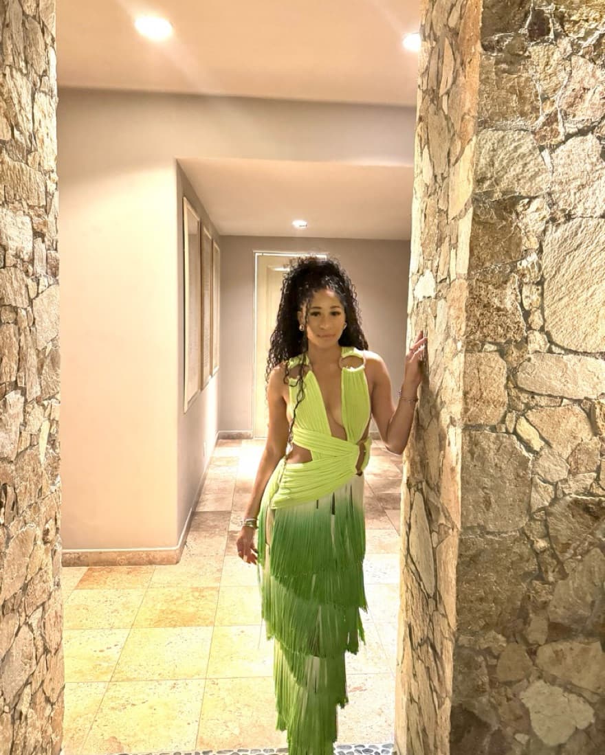 Bronx & Banco Cameroon Gown in Green - Image 1