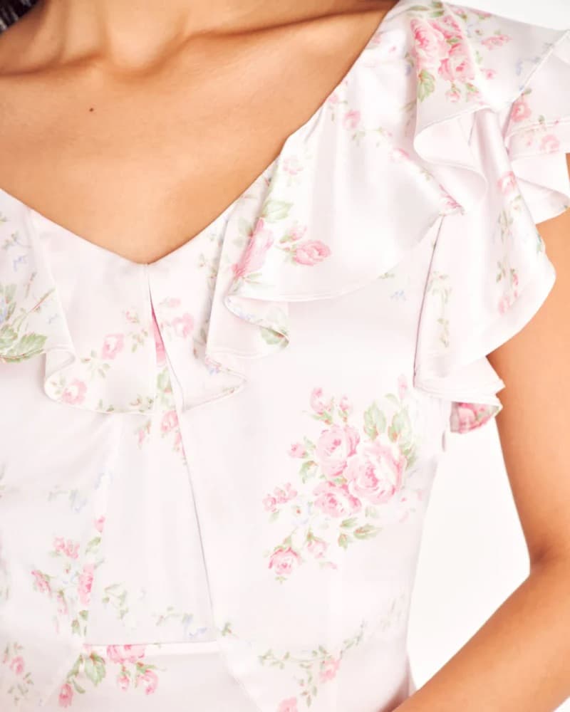 Floral Ruffle Sleeve Mini Dress - Image 3