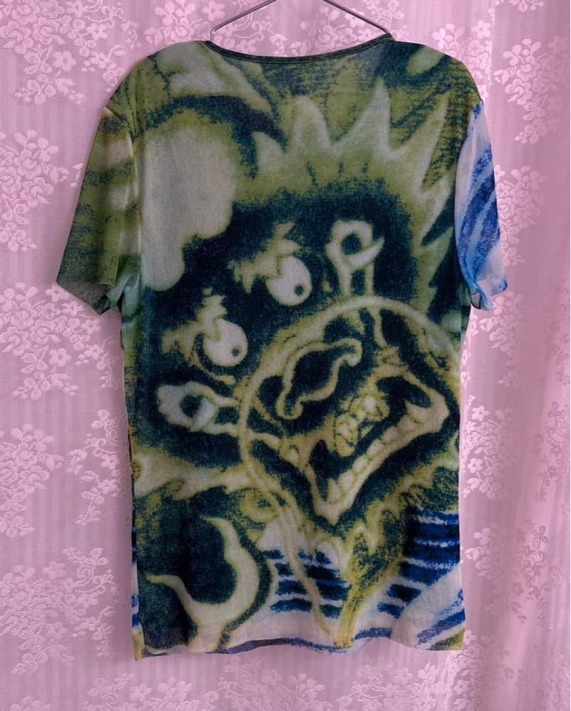 Vivienne Tam Dragon Graphic Mesh Top - Image 4