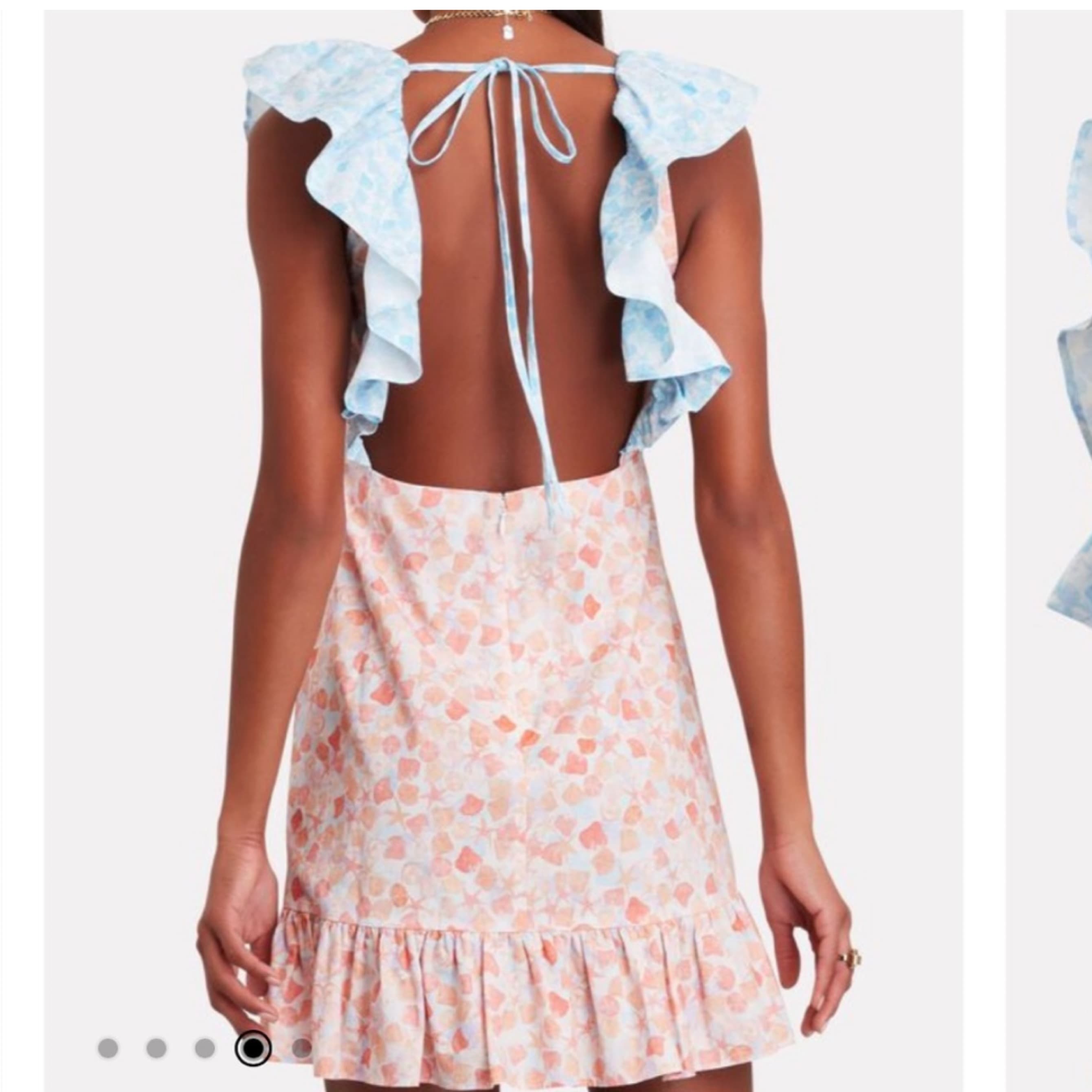 Rixo Kai Shell Print Mini Dress - Image 4