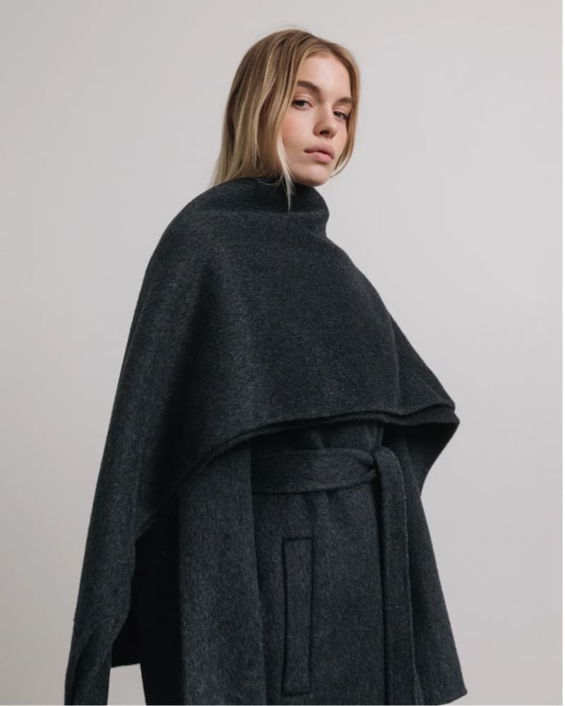 Wool Scarf Coat - Image 5