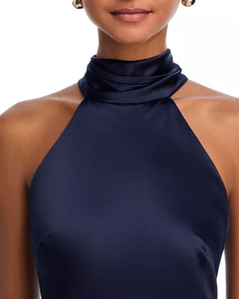 Sleveless Satin Gown From Bloomingdales - Image 3