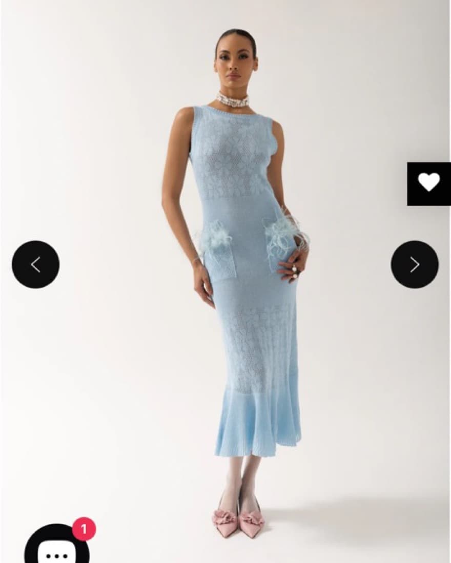 Andreeva Blue Knit Dress - Image 1