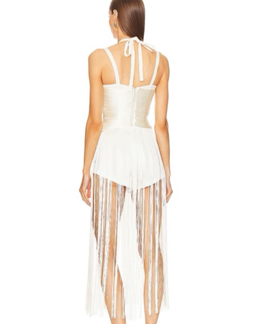 X REVOLVE Angelica Maxi Top in Ivory  - Image 3