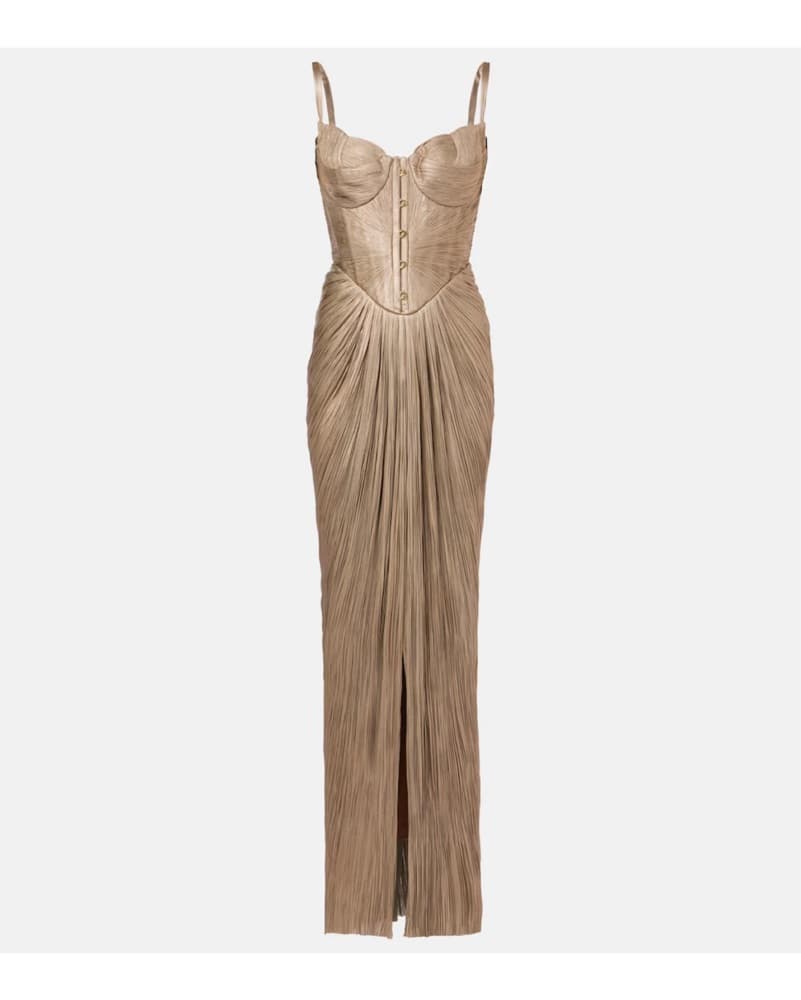Maria Lucia Hohan Noemie Gown | Gold Bridesmaid Dress, Champagne Bridesmaid Dress, Gold Gown   - Image 4