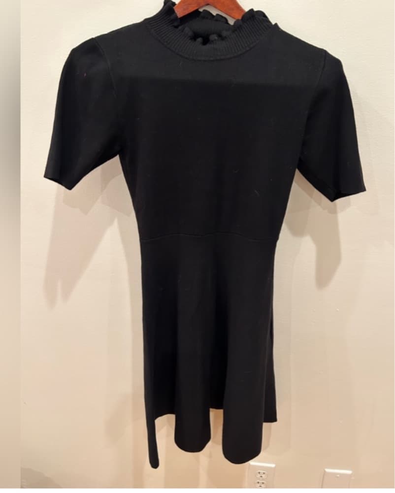 Turtleneck Black Dress - Image 2