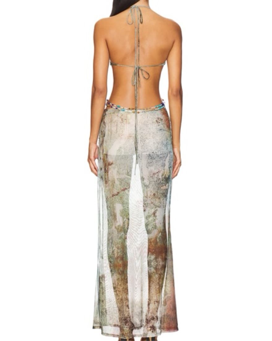Vida Backless Maxi Dress With Shell - Image 2