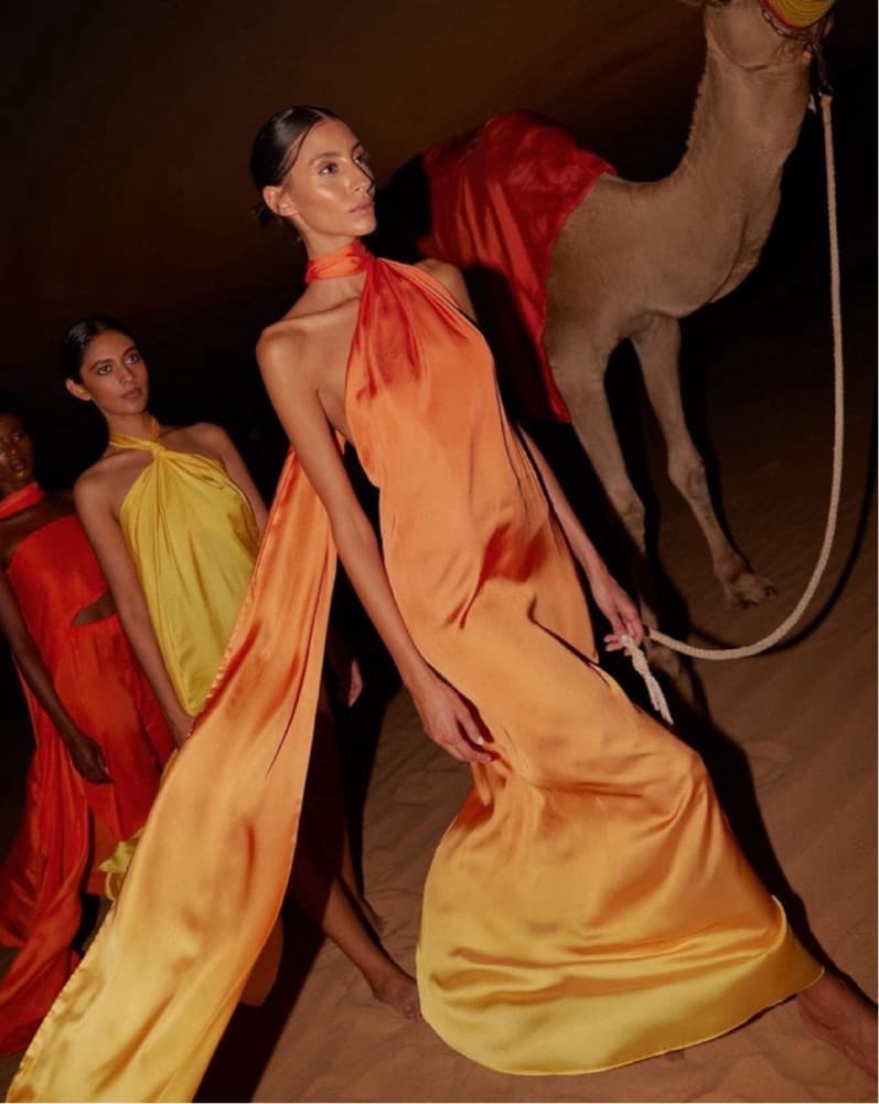 Baobob Ari Dress (in Orange Ombre)  - Image 1