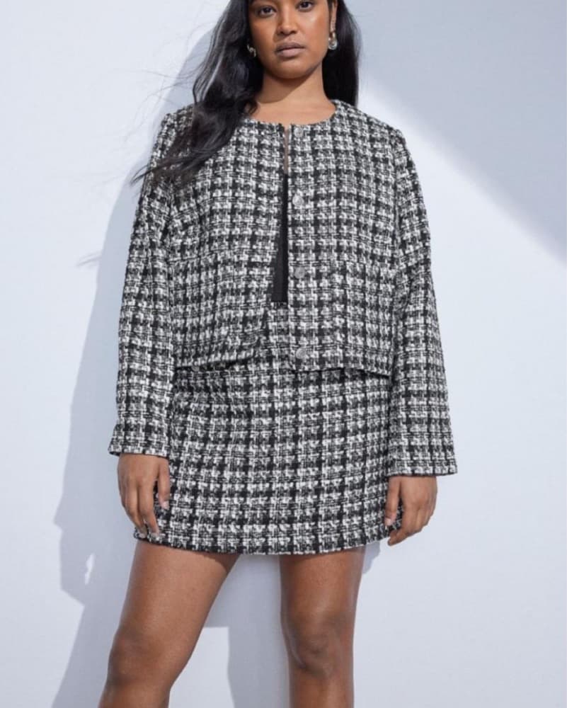 h&m tweed skirt set  - Image 2