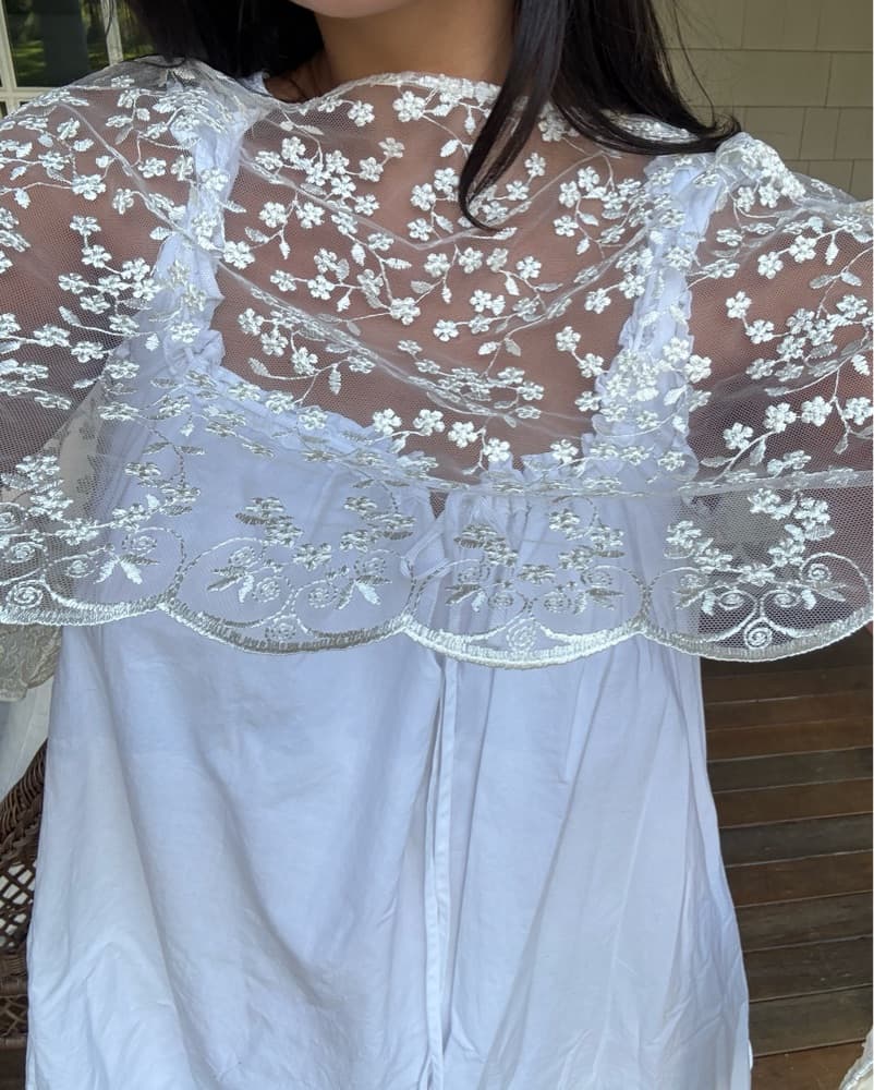 Buci Lace Poncho - Image 4