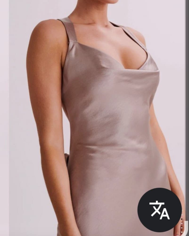 Caellie Satin Cowl Maxi Dress - Image 4