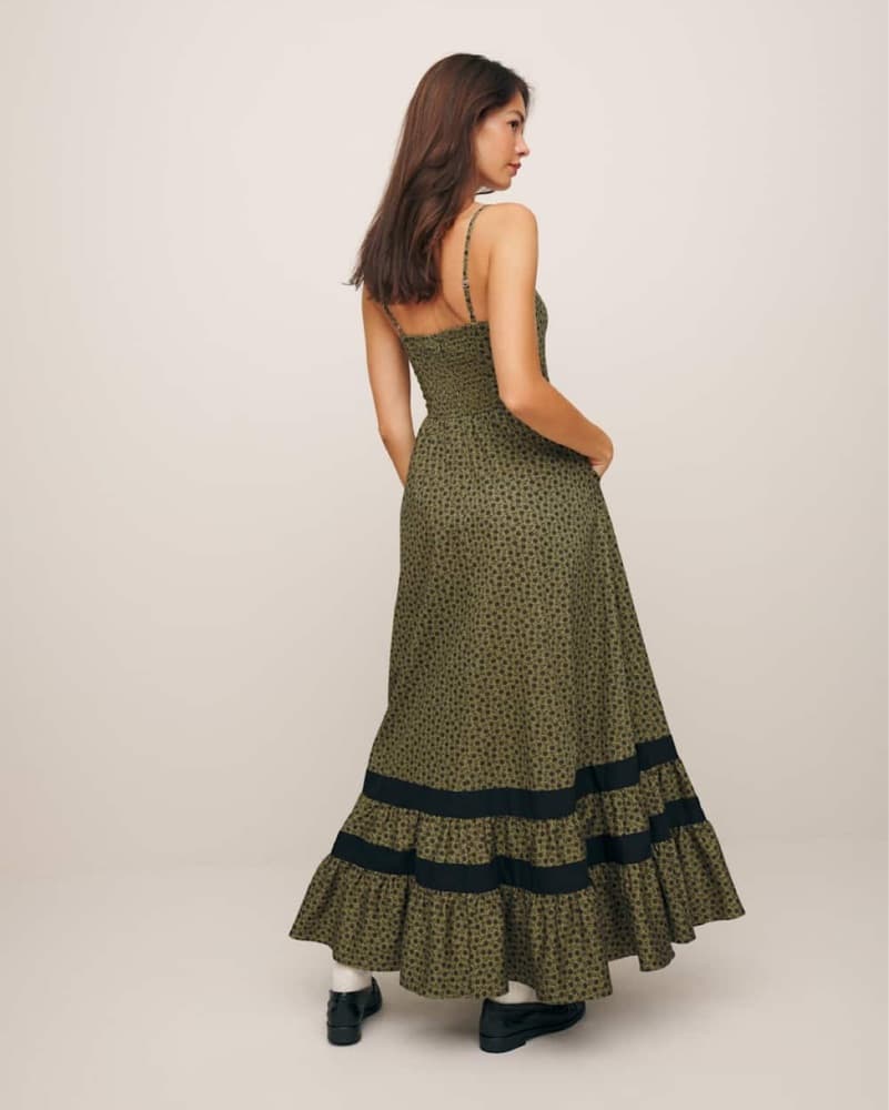 Elegant Floral Midi Dress - Image 2