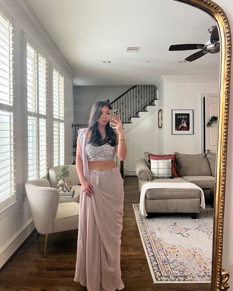 Traditional Lengha Saree - Image 1