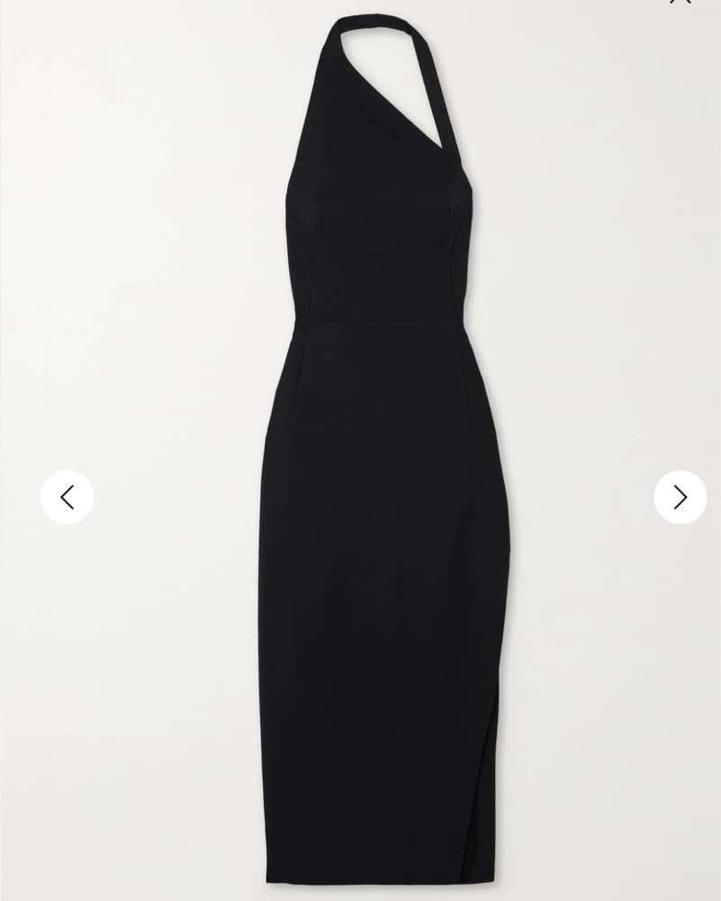 ST. Agni Asymmetric Halterneck Midi Dres - Image 5
