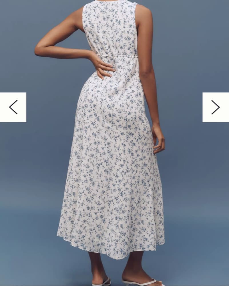 Reformation Midi Dress with Tie Waist - Image 3