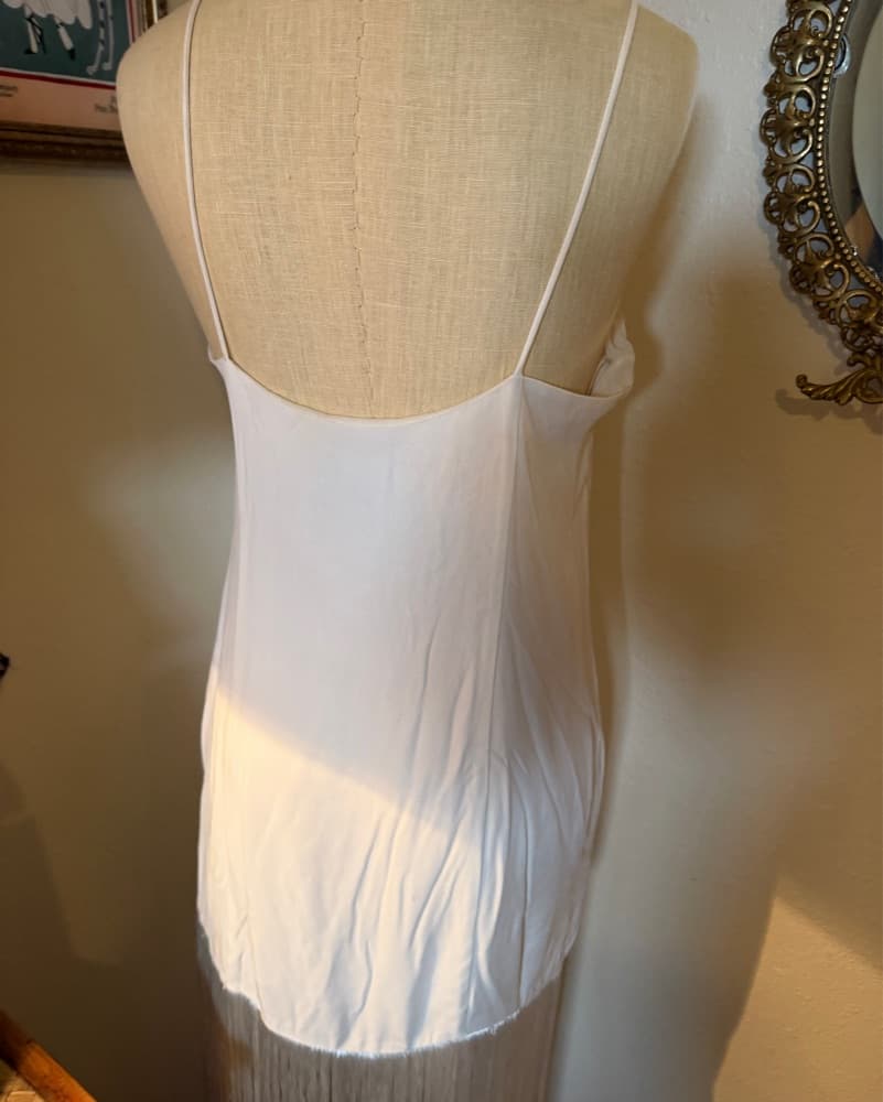 Jcrew White Lace & Fringe Dress - Image 4