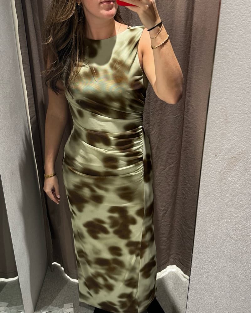 Zara Satin Slip Dress - Image 5