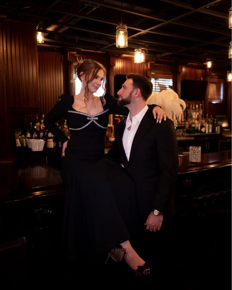 Long Black Gown - Image 1