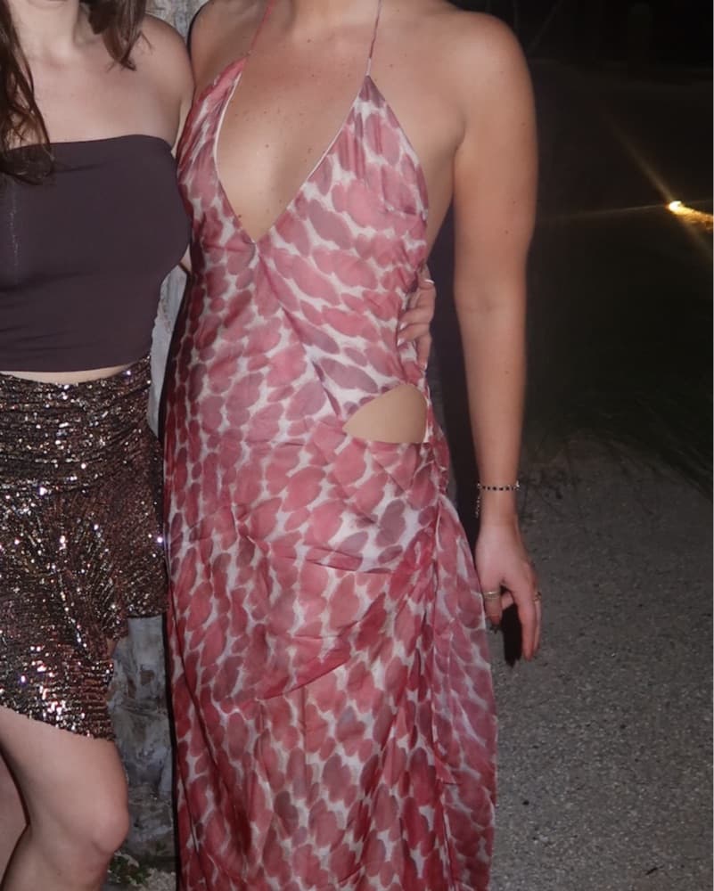 Resa Vibrant Printed Maxi Dress Cut out - Image 1