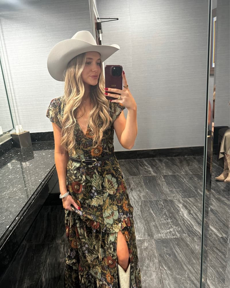  Floral Paisley Maxi Dress - Image 1