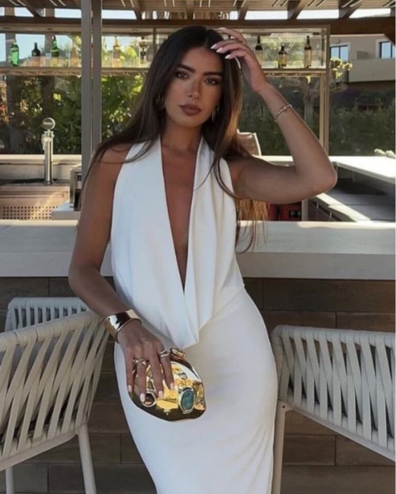 Zara White Maxi Dress - Image 2