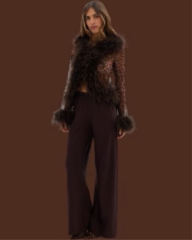 Bubish Gigi Feather Blouse Sheer - Image 5