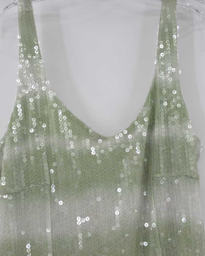Green Sequin dress - Image 2
