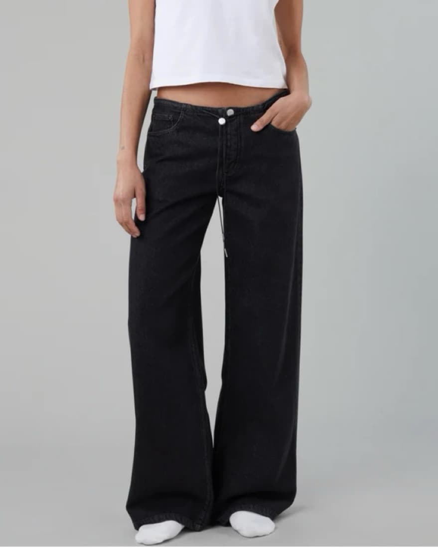 Still Here Black Low Rise Jeans  - Image 1