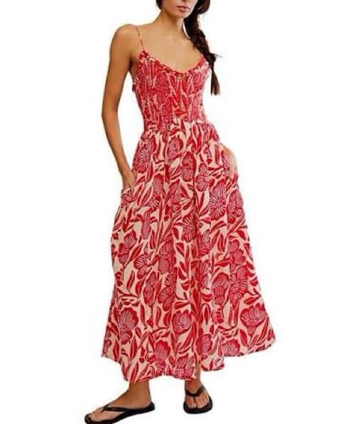 Free People Sweet Nothings Midi Dress - Image 1