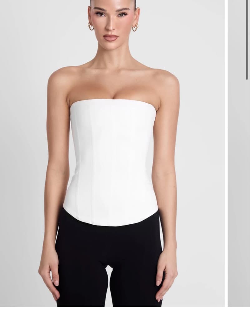 Leau Satin Corset Top - Image 1