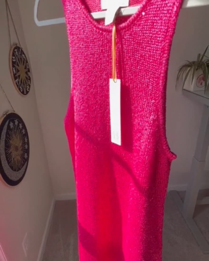 ORANGE House Of Harlow Sequin Knit Dress - Image 4